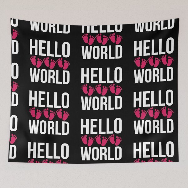Item preview, Hello World New Baby Baby Shine Mothers Day gift apparel designed and sold by DesignByHeartUK.