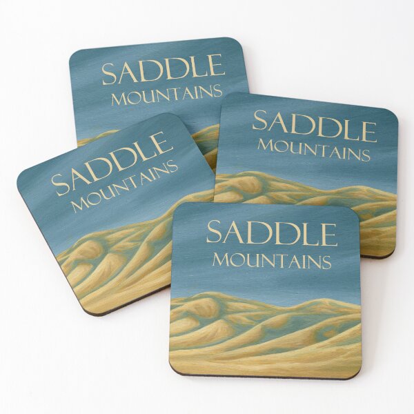 Item preview, Saddle Mountains poster style designed and sold by Bonnieokapi.