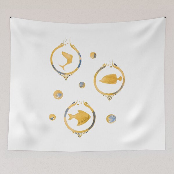 Aperçu de l'œuvre Bulle de poisson / ocre créée et vendue par MCWestenbergh.