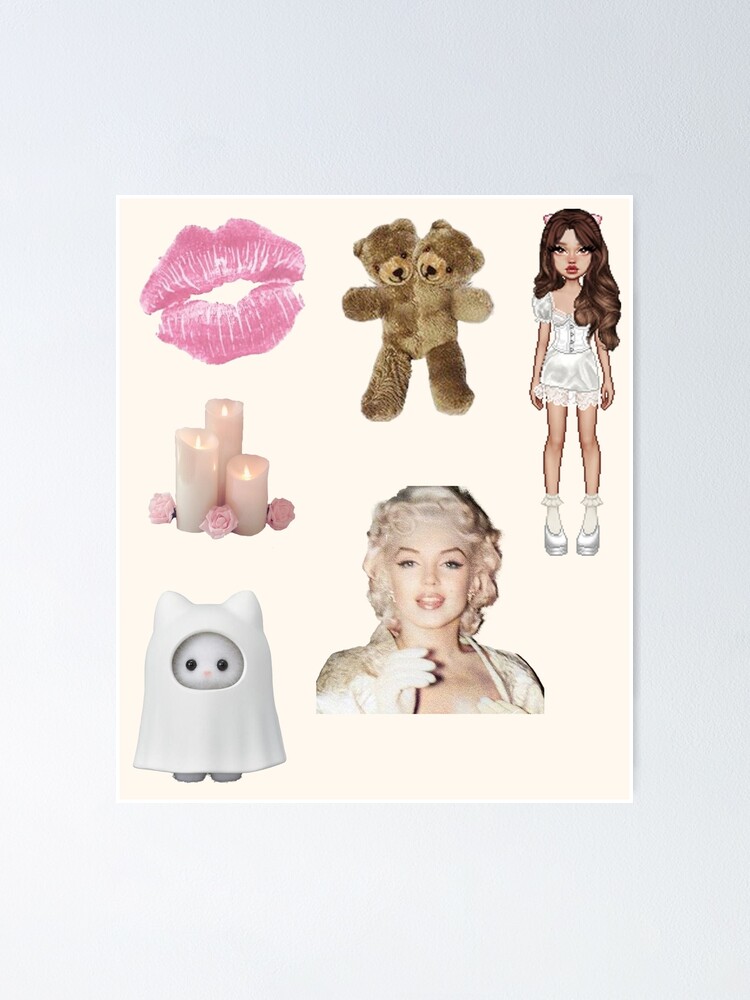 Coquette Poster and Sticker Bundle Pack / Coquette Room Decor