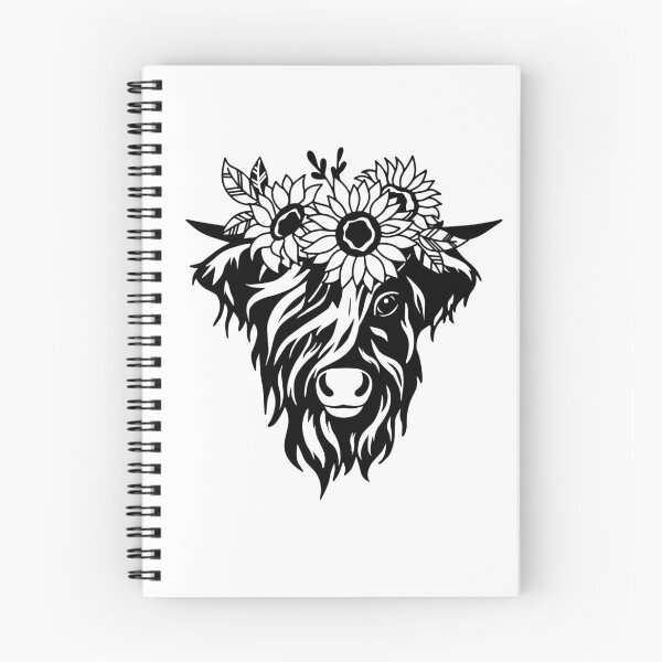 Item preview, Highland Cow Floral designed and sold by Uncommon Tee.