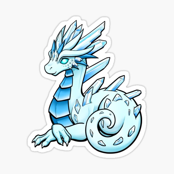 Ice Dragon Stickers Redbubble - roblox dragon decals