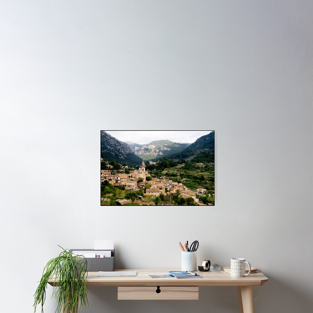 Spanish town of Valdemossa in Mallorca Poster