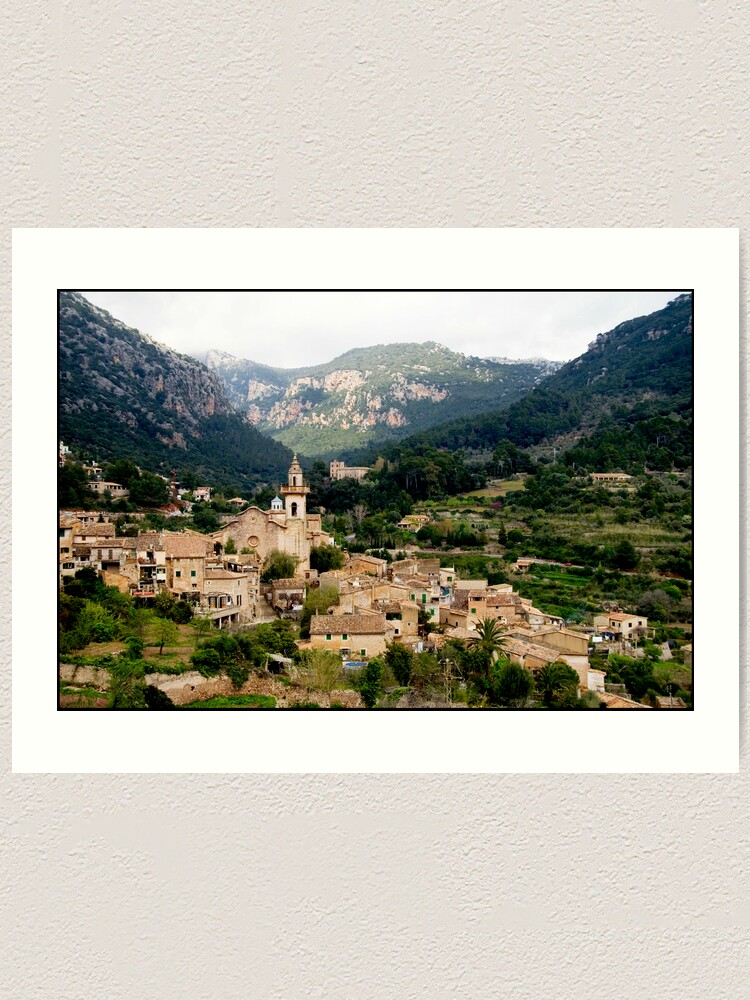 Alternate view of Spanish town of Valdemossa in Mallorca Art Print