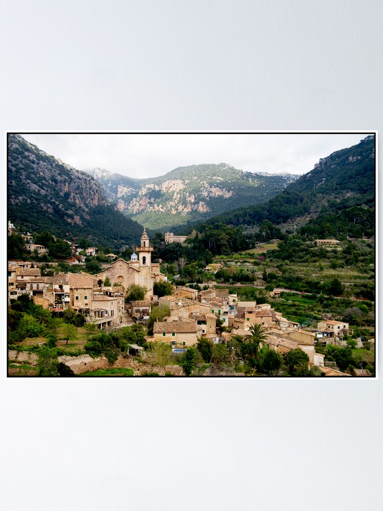 Alternate view of Spanish town of Valdemossa in Mallorca Poster