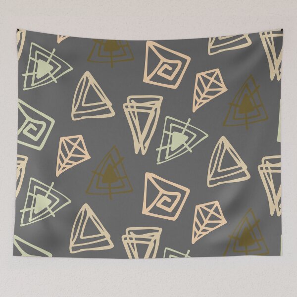 Item preview, Modern Triangle Doodles designed and sold by antevasinart.