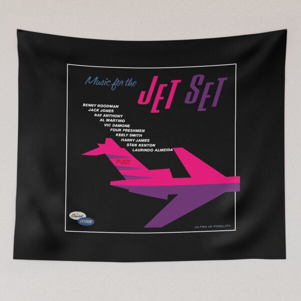 Item preview, MUSIC FOR THE JET SET - RECORD SLEEVE designed and sold by ThrowbackAds.
