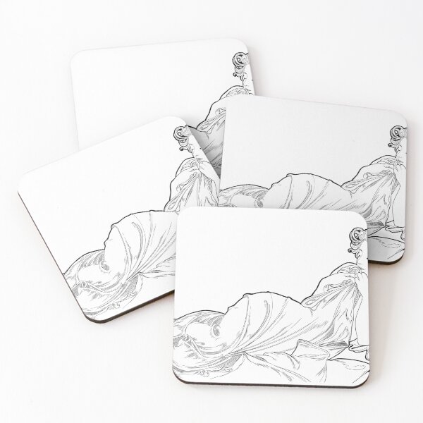 Item preview, Alphonse Mucha Line Art Coloring Book designed and sold by AlienPharaoh.