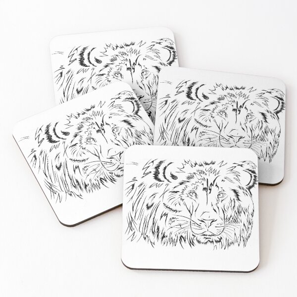 Item preview, Linear lion designed and sold by Art by Dom G.