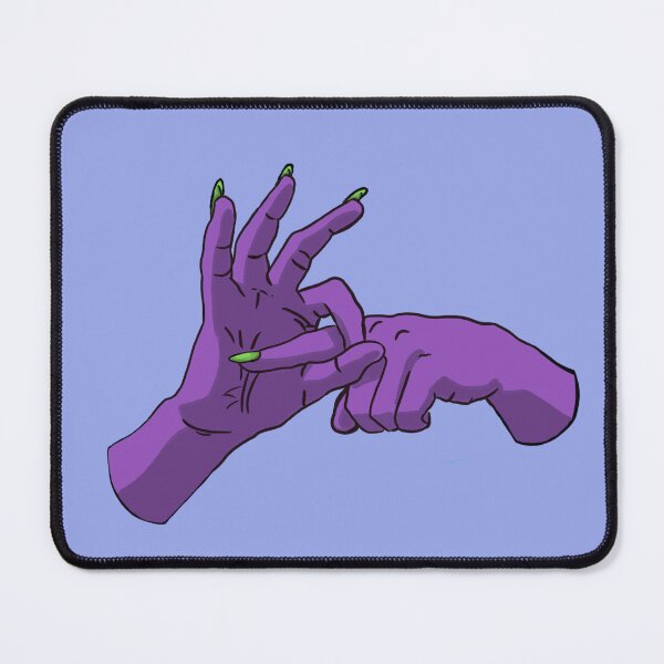 Item preview, Raw Dog Nails: Sex Hands / with background / purple designed and sold by Lauren Paulus.