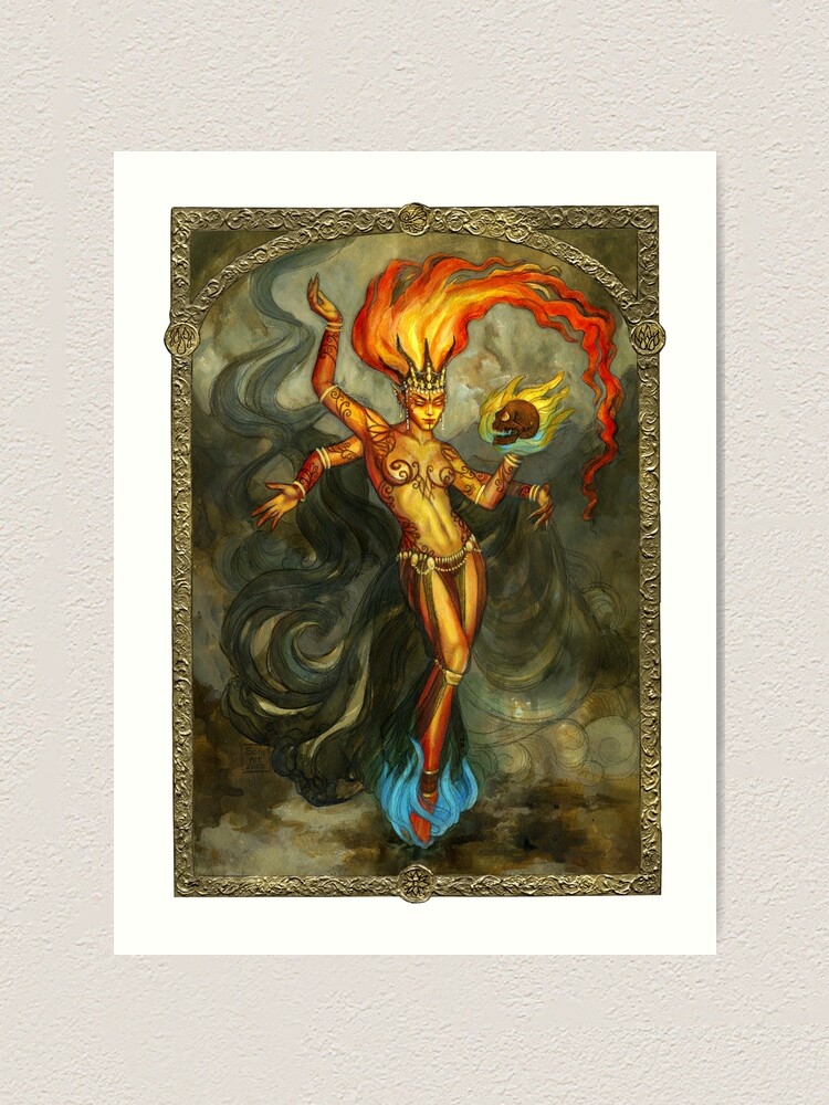 Alternate view of Elemental of Fire & Revenge Art Print