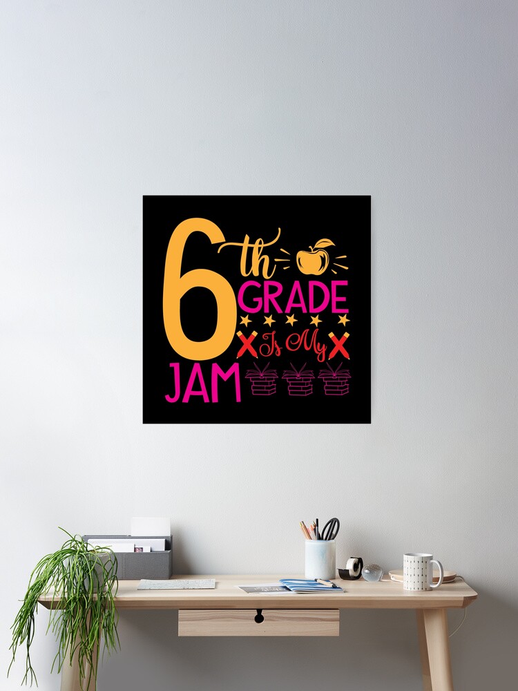 6th Grade Is My Jam Sixth Grade Squad School 6th Grade Love kid girl boy  Off birthday Vacation Inspiration Joy Mood Pet Bandana for Sale by  DesignByHeartUK