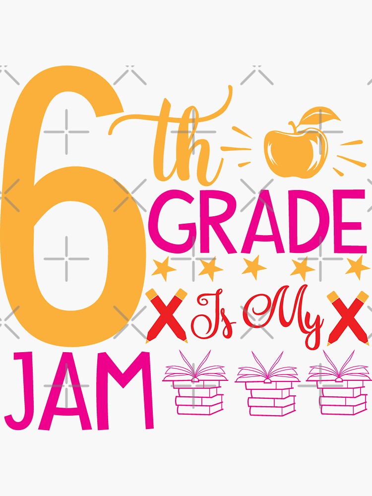 6th Grade Is My Jam Sixth Grade Squad School 6th Grade Love kid girl boy  Off birthday Vacation Inspiration Joy Mood Pet Bandana for Sale by  DesignByHeartUK