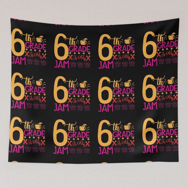 Item preview, 6th Grade Is My Jam Sixth Grade Squad School 6th Grade Love kid girl boy Off birthday Vacation Inspiration Joy Mood designed and sold by DesignByHeartUK.