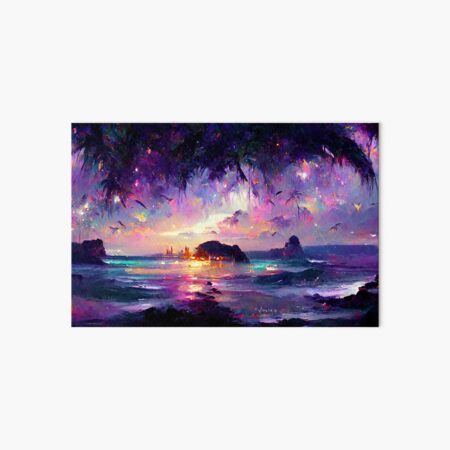Fae Realm Hidden Beach Art Board Print