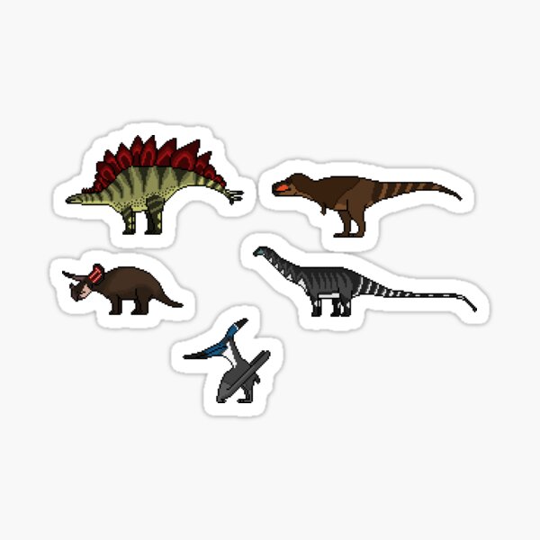 Item preview, Classic Dinos Sticker Pack designed and sold by PixelsOfThePast.