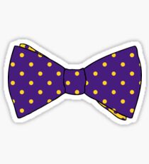LSU Polka Bowtie Sticker
