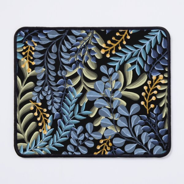 Item preview, Night garden collection - Foliage in blue designed and sold by Monica Luni.