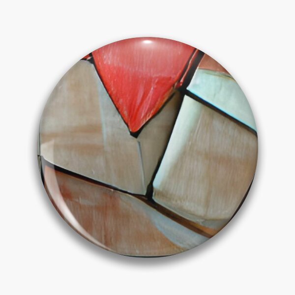 Aperçu de l'œuvre bright cubism geometric abstract red blue original art créée et vendue par Surrealarts727.