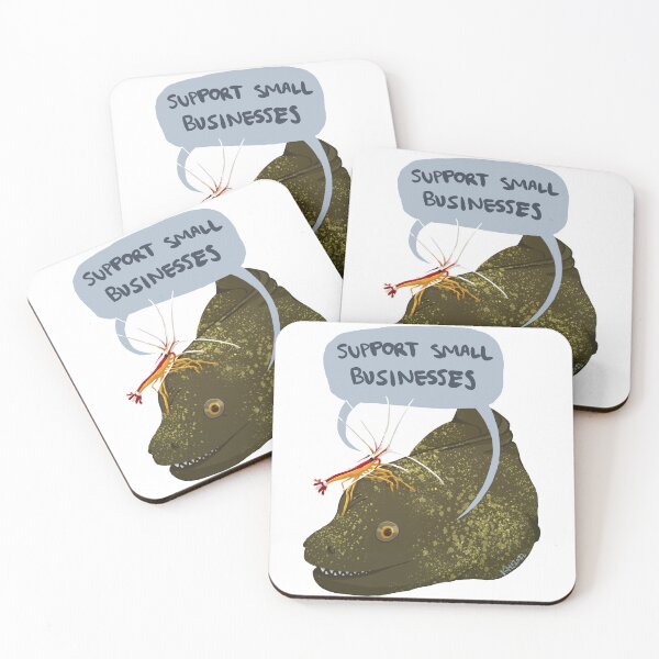 Item preview, Pacific Cleaner Shrimp - Small Businesses designed and sold by Lunar Waterlilies.