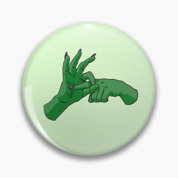 Item preview, Raw Dog Nails: Sex Hands / no background / green  designed and sold by Lauren Paulus.