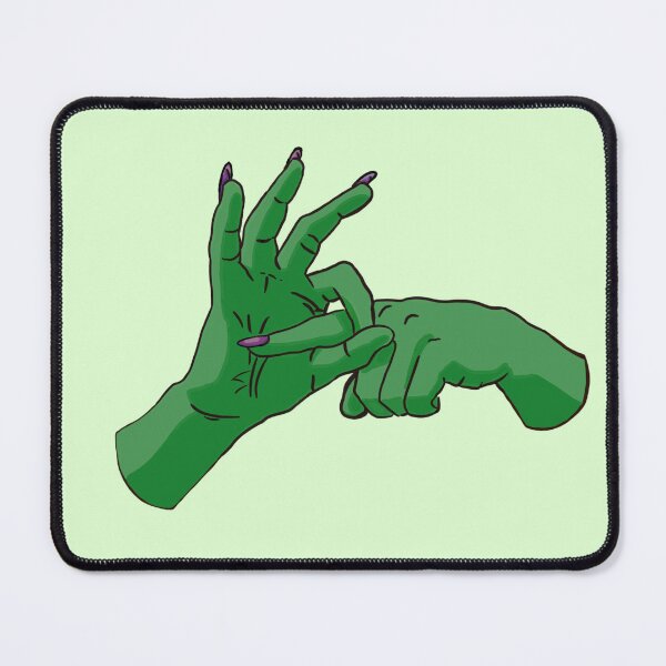 Item preview, Raw Dog Nails: Sex Hands / no background / green  designed and sold by Lauren Paulus.