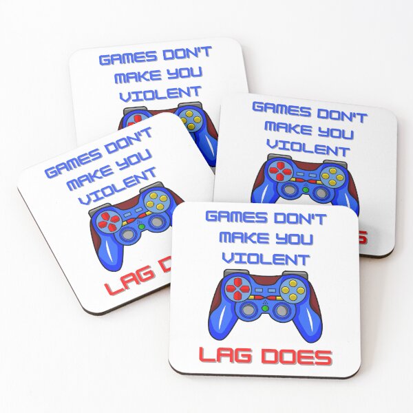 Item preview, Gamer Gift Ideas - Game Controller - Games Don't Make You Violent.  Lag Does. designed and sold by CreativeCranium.