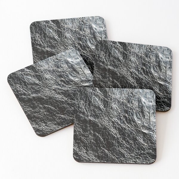 Item preview, Dark silver aluminum texture. Black shiny metal background. designed and sold by Claraveritas.