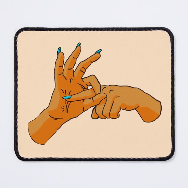Item preview, Raw Dog Nails: Sex Hands / no background / orange designed and sold by Lauren Paulus.