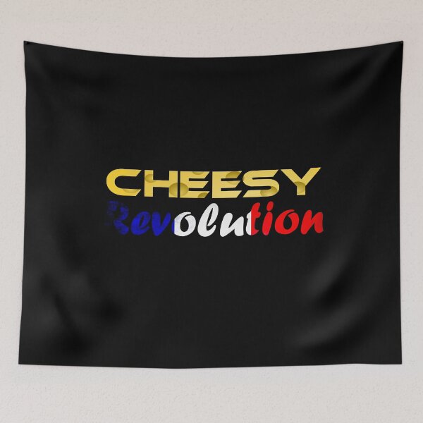 Item preview, A Cheesy Revolution Eat Cheese And Sin In French designed and sold by Sonatablue.