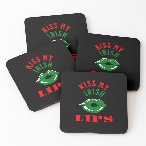 Item preview, Kiss My Irish Lips Green designed and sold by IrishPOD.