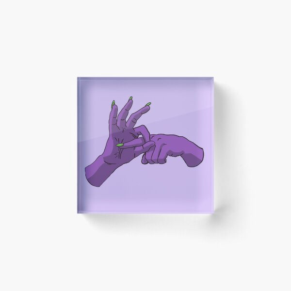 Item preview, Raw Dog Nails: Sex Hands / no background / purple designed and sold by Lauren Paulus.