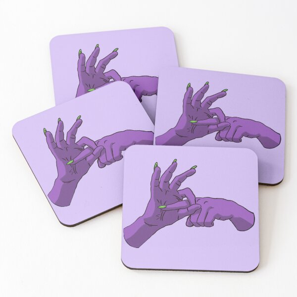 Item preview, Raw Dog Nails: Sex Hands / no background / purple designed and sold by Lauren Paulus.