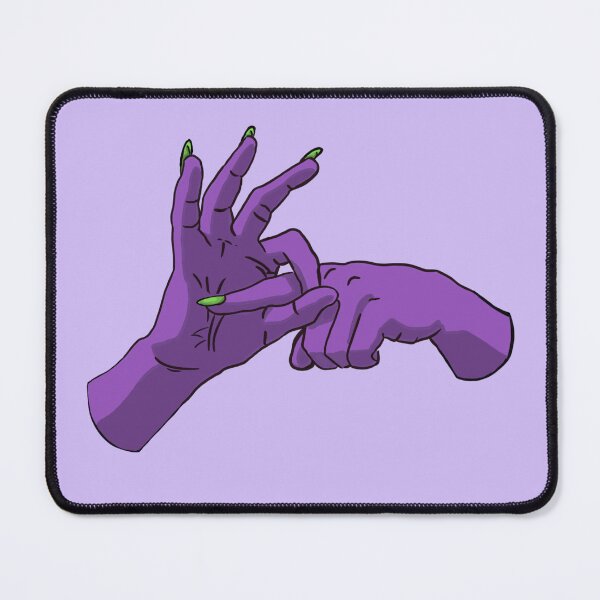 Item preview, Raw Dog Nails: Sex Hands / no background / purple designed and sold by Lauren Paulus.