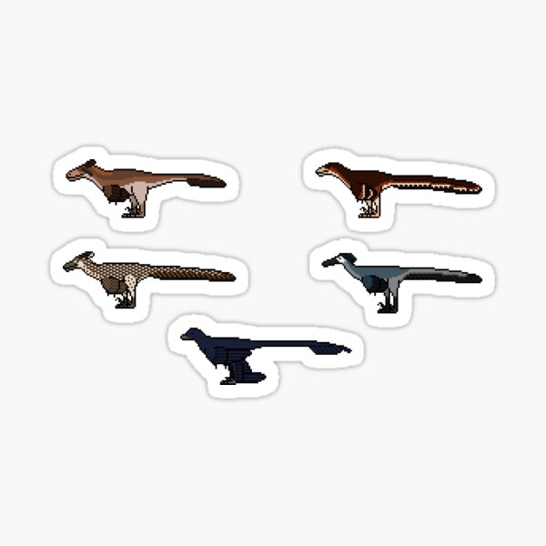 Item preview, Raptor Attack Sticker Pack designed and sold by PixelsOfThePast.