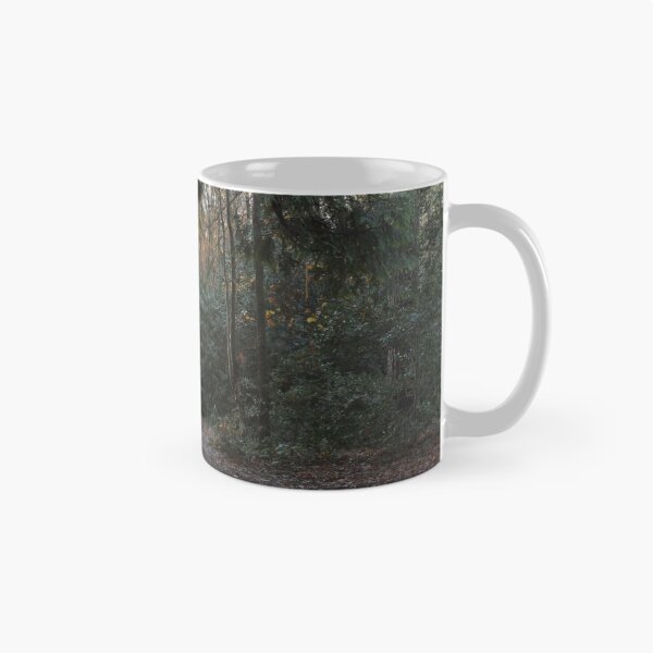 Item preview, Sun break through coniferous wood designed and sold by miradorpictures.
