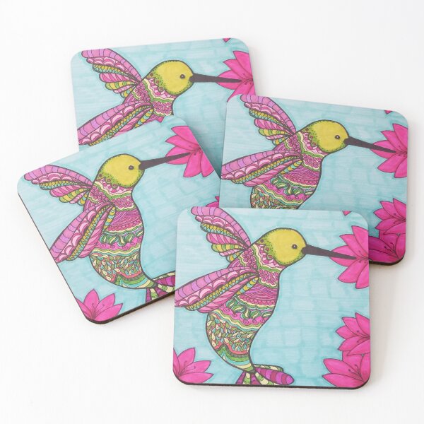 Item preview, Zentangled hummingbird designed and sold by Jennifer SquillaceMiller.