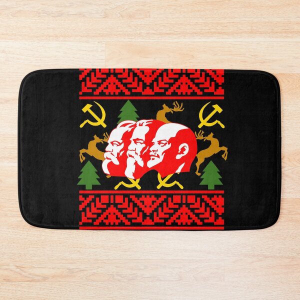Item preview, A Communist Ugly Christmas Sweater Featering Marx, Lenin, and Engels Funny Christmas designed and sold by SomeDesignThing.