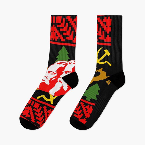 Item preview, A Communist Ugly Christmas Sweater Featering Marx, Lenin, and Engels Funny Christmas designed and sold by SomeDesignThing.