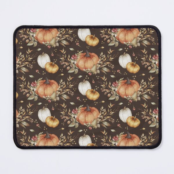 Item preview, Pumpkins pattern with Brown background designed and sold by SixelaDesign.