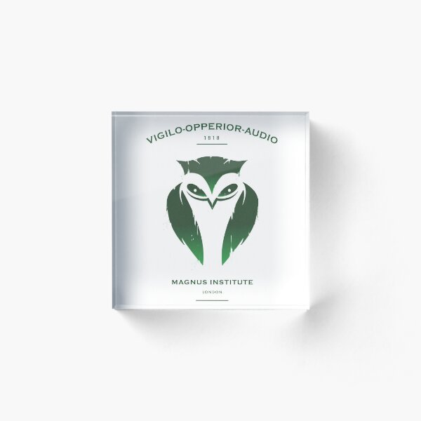 Vigilo Operior Audio Acrylic Block