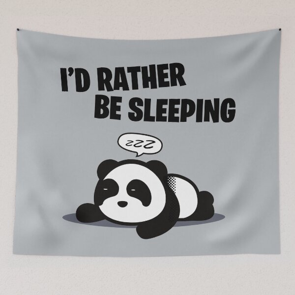 Item preview, I'd rather be sleeping, panda naps designed and sold by retrippy.