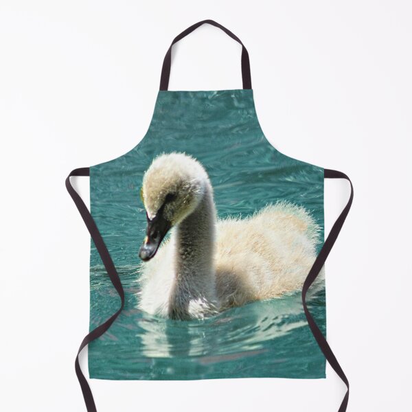 Item preview, Black Swan Cygnet Swimming Portrait designed and sold by Anna Lemos.