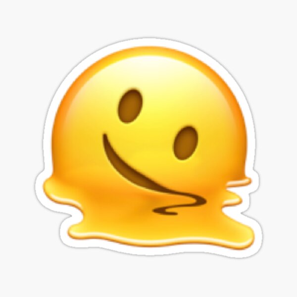 Item preview, Melting Face Emoji designed and sold by PathfinderCP.