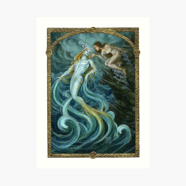 Water Elemental, 'Choice'. Art Print