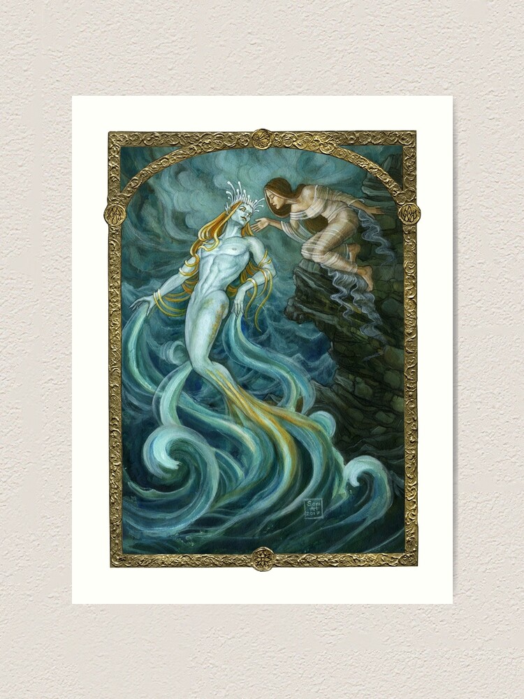 Alternate view of Elemental of Water & Choice Art Print