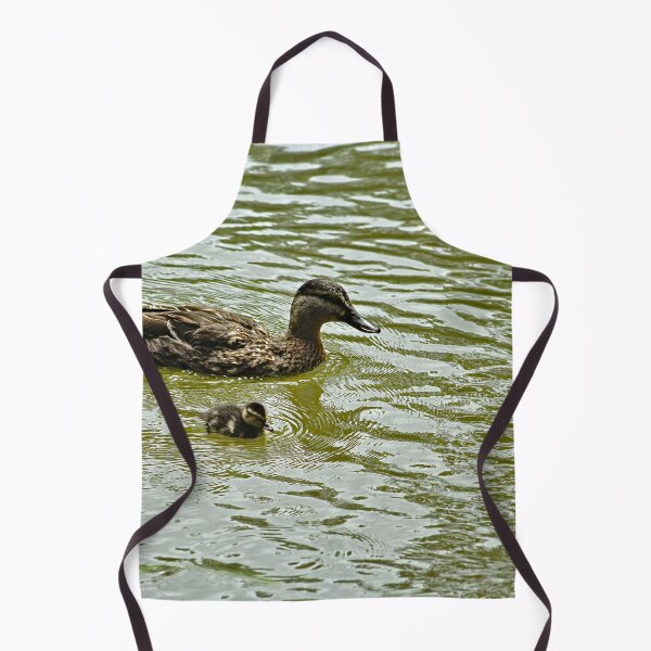 Item preview, Mallard Duck Mother and Duckling Swimming designed and sold by Anna Lemos.