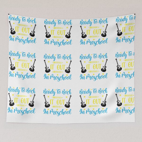 Item preview, Ready To Rock It Out In Preschool Back To School Looking Cool Squad School Love kid girl boy Off birthday Vacation Inspiration Joy Mood designed and sold by DesignByHeartUK.