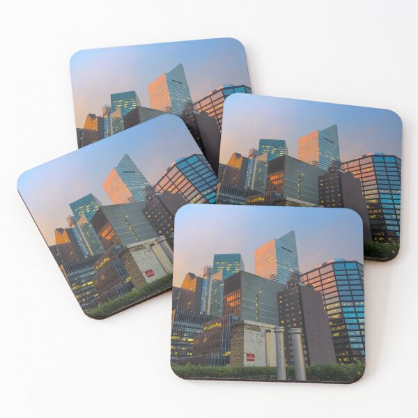 Item preview, Sunset Rooftop Skyline Skyscrapers Manhattan NYC designed and sold by eleonoraingrid.