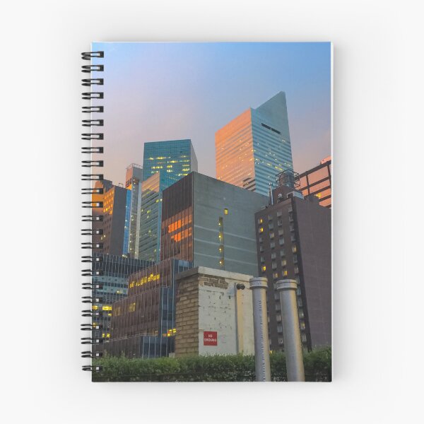 Item preview, Sunset Rooftop Skyline Skyscrapers Manhattan NYC designed and sold by eleonoraingrid.